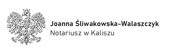 Kancelaria Notarialna Joanna Śliwakowska-Walaszczyk